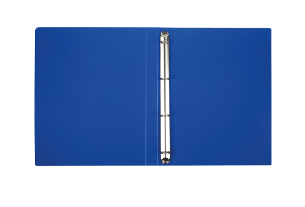 Папка на 4 кольцах СТАММ А4, 25мм, 500мкм, пластик фото