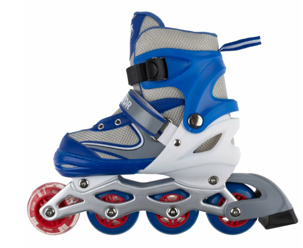 Ролик. коньки Navigator Т59737Н, кол PVC, в комплекте с защитой и шлемом, перед.кол.со светом, S (30 фото