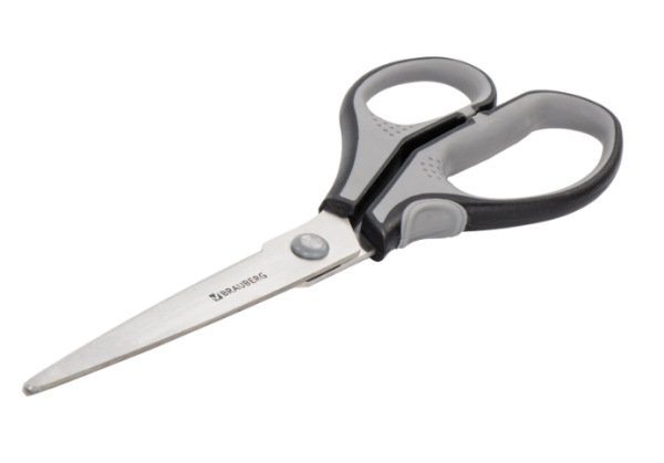 Ножницы BRAUBERG "SUPER", 230 мм, серо-черные, 2-х сторонняя заточка, эргономичные ручки, 237297 купить ЦИТ Ножницы BRAUBERG "SUPER", 230 мм, серо-черные, 2-х сторонняя заточка, эргономичные ручки, 237297 фото