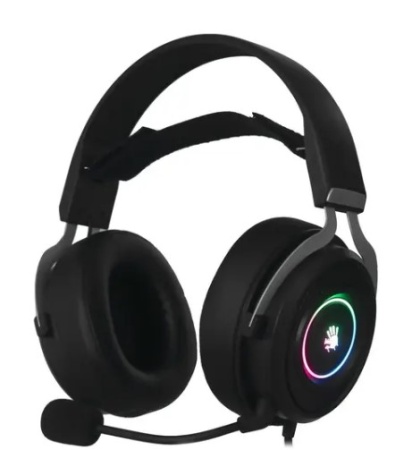 Наушники с микрофоном A4Tech Bloody G535 черный/серебр 2м USB фото
