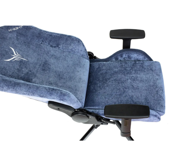 Кресло игровое Knight N1 Fabric синий Light-27 с подголов. крестов. металл KNIGHT N1 BLUE  фото