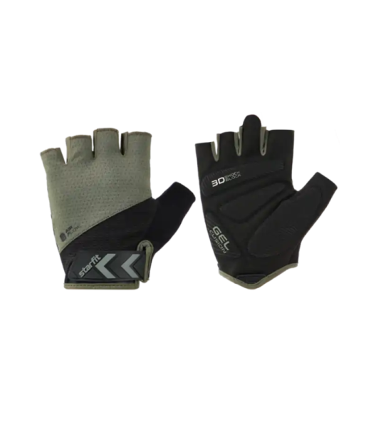 Перчатки для фитнеса STARFIT WG-204, черный/хаки (S) фото