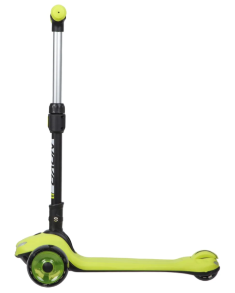 Самокат-кикборд NOVATRACK 120CBP.RAINBOW.LM20 подростковый,  складной механизм с помощью кнопки на п фото