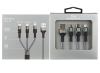Кабель USB - Type-C/Lightning/microUSB TFN 3в1 1.2м графитовый (TFN-CFZ3IN1GR) фото