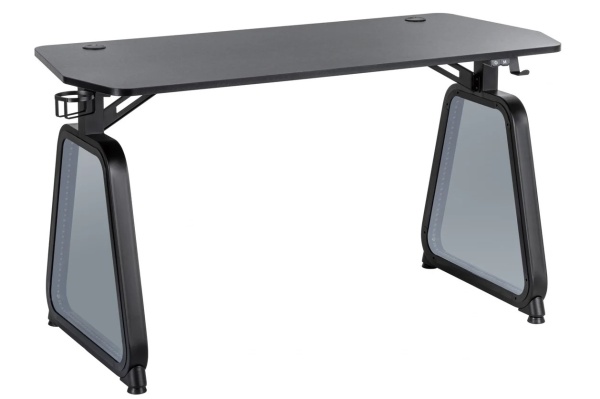 Стол игровой Cactus CS-GMD-BK-RGB столешница МДФ черный каркас черный 136x60x75см фото