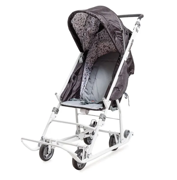 Санки-коляска Ника Наши детки 3-1К в горошек шоколадный НДТ3-1К/3 фото