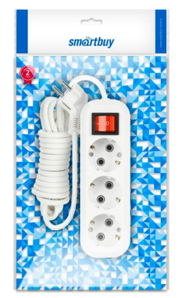 Удлинитель SMARTBUY SBE-16-3-03-ZS 3 гнезда 3 метра фото