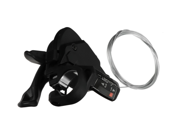Шифтер MicroShift TS39-3L левый 3 скоростей, с тросом 1800мм фото