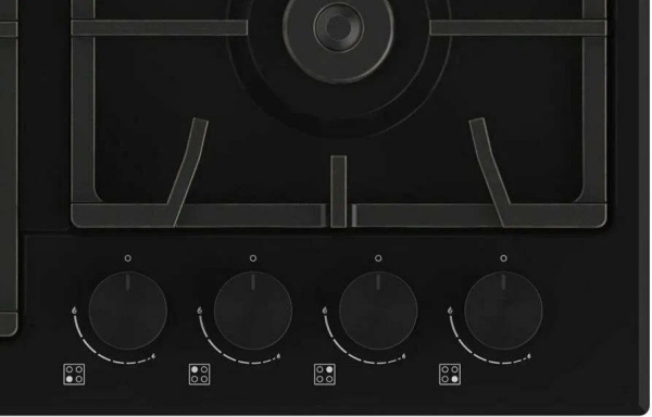 Варочная поверхность NORDEN AZTECH 6L3GT MBL FFD матовый черный фото