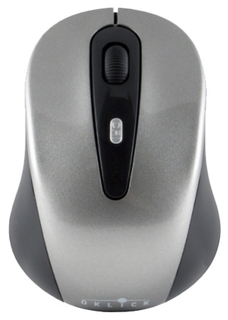 Мышь Oklick 435MW серый/черный оптическая (1600dpi) беспроводная USB (3but) фото