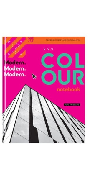 Бизнес-блокнот А5, 120л., евроформат, BG "Colour", глянцевая ламинация фото