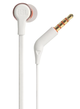 Наушники с микрофоном JBL T210 розовое золото фото