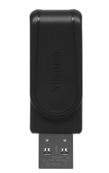 USB флеш-накопитель 64GB Kingston DataTraveler Exodia S чёрный USB 3.2 (DTXS/64GB) фото