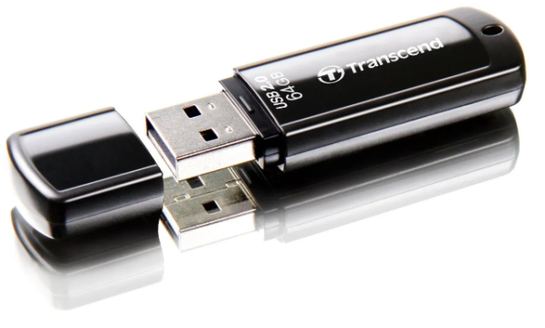 USB флеш-накопитель 64GB Transcend  JetFlash 350 чёрный USB 2.0 TS64GJF350 фото
