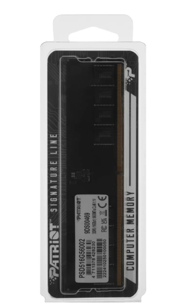 Оперативная память DDR5 16Gb (PC5-44800) 5600MHz Patriot PSD516G56002 фото
