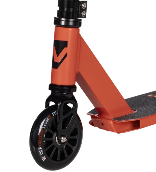 Самокат трюковый NOVATRACK 110P.WOLF.RD25 Wolf 20, 110 мм, красный фото