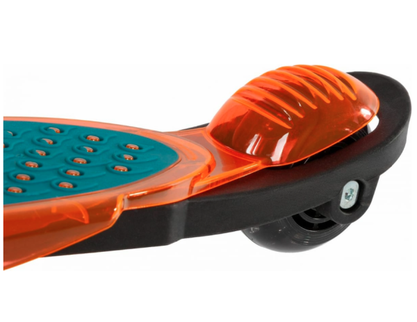 Самокат-кикборд NOVATRACK 120PROT.RAINBOW.BL22 с прозрачной платформой, подростковый, складной механ фото