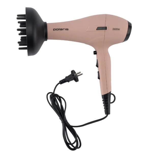 Фен POLARIS PHD 2600ACI (АС мотор), розовый фото