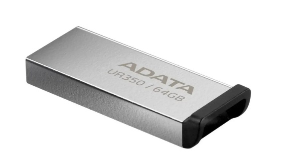 USB флеш-накопитель 64Gb A-Data  UR350 UR350-64G-RSR/BK USB 3.2 серебро/чёрный  фото
