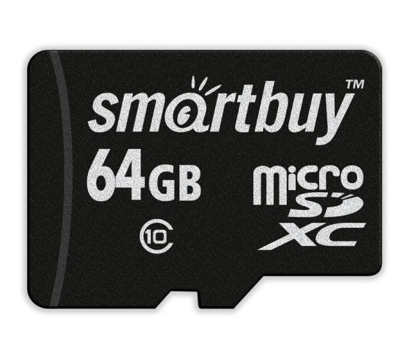 Карта памяти MicroSD 64GB Smart Buy Сlass 10 (SB64GBSDCL10-00LE) фото