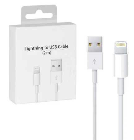 Кабель USB - Lightning Apple 2м белый фото