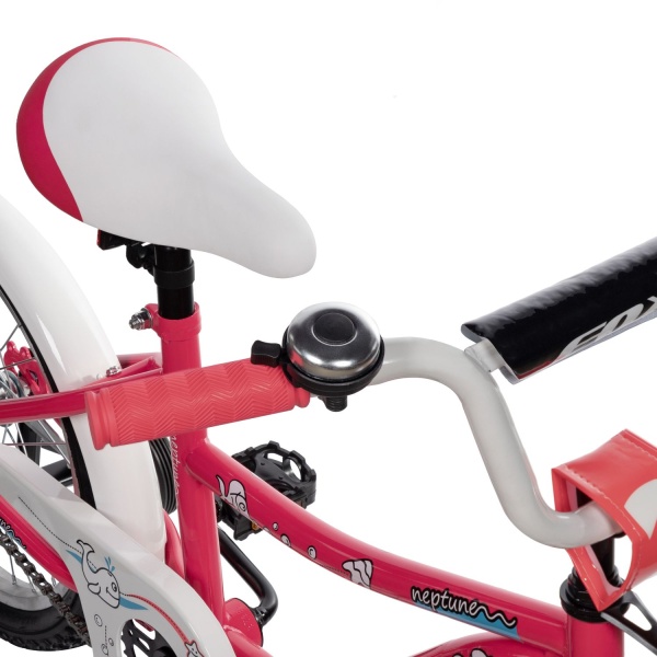 (м) Велосипед детский FOXX 18"183NEPTUNE.PN5 розовый, защита А-тип, короткие крылья, нет багажника фото