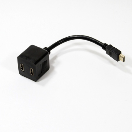 Кабель HDMI-M - 2X-HDMI 0.2m Telecom (TA653) фото