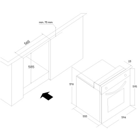 Духовой шкаф OASIS D-MI5 (F) фото