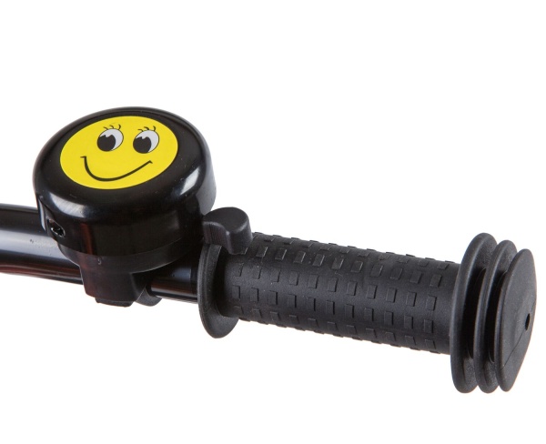 (м) Велосипед детский NOVATRACK 20"205JUSTER.BK23 чёрный, тормоз ножной, защита  А-тип, пластиковые  фото