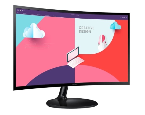 Монитор 27" Samsung S27C360EAI черный VA  75Hz 1920x1080, 5ms, 250 cd/m2  D-Sub HDMI фото