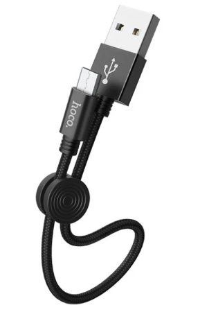 Кабель USB - MicroUSB HOCO X35 Premium 0.25м чёрный (6931474707437) фото