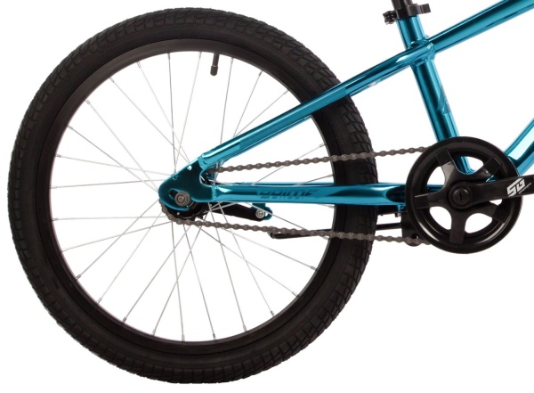 (м) Велосипед детский NOVATRACK 20"207APRIME.GBL4 алюм., синий металлик,  ножной тормоз , короткие к фото