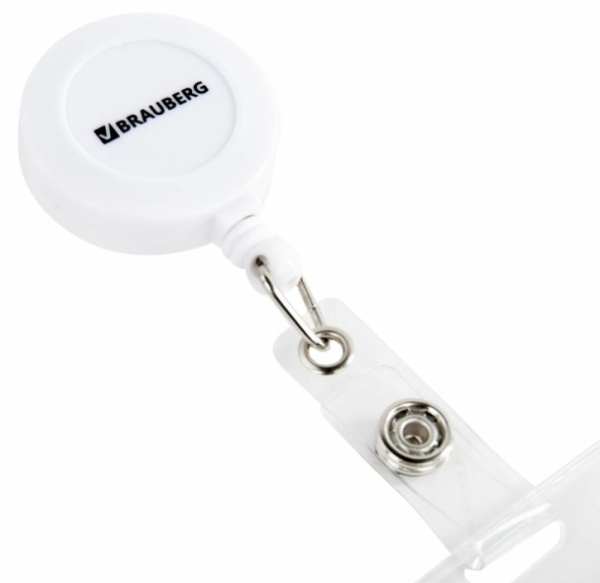 Бейдж горизонтальный (60х90мм), с держателем-рулеткой 70 см, белый, BRAUBERG, 238241 купить ЦИТ Бейдж горизонтальный (60х90мм), с держателем-рулеткой 70 см, белый, BRAUBERG, 238241 фото