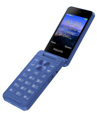 Мобильный телефон Philips Xenium E2602 синий купить ЦИТ Мобильный телефон Philips Xenium E2602 синий фото