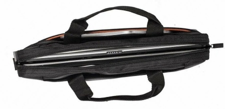 Сумка для ноутбука 15.6" Riva 8033 черный/оранжевый фото