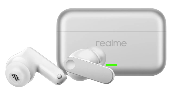 Беспроводные bluetooth наушники Realme Buds T500 Pro Silver   Серебрянный фото