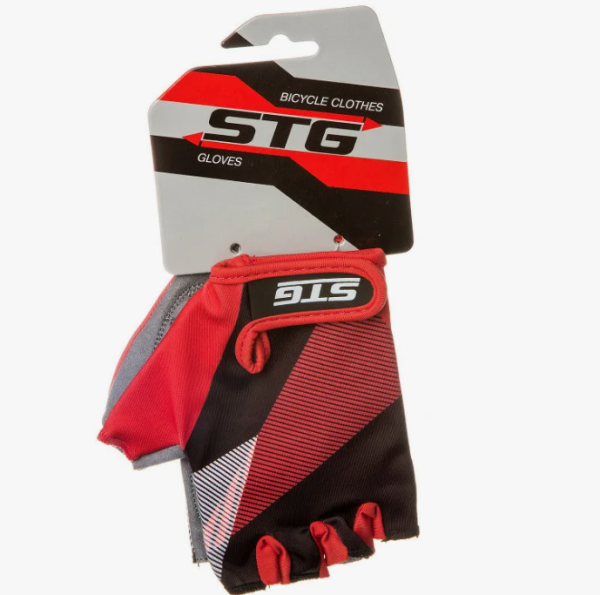 Перчатки STG мод.912 с защитной прокладкой,застежка на липучке,размер ХЛ,черн/красный Х87912-ХЛ фото