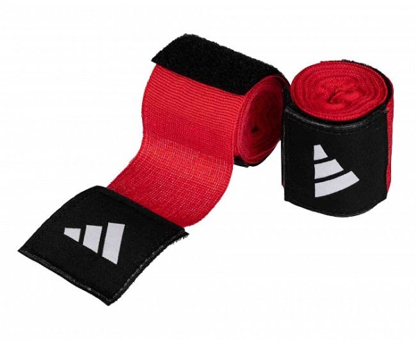 Бинты боксерские эластичные Adidas Boxing IBA Pro Hand Wrap красные (длина 3.5 м) фото