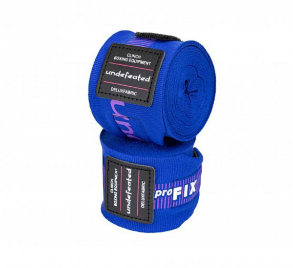 Бинты боксерские Clinch Boxing Hand Wrap Undefeated темно-синие (длина 3.5 м) фото