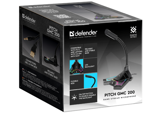 Микрофон Defender Pitch GMC 200 3,5 мм фото