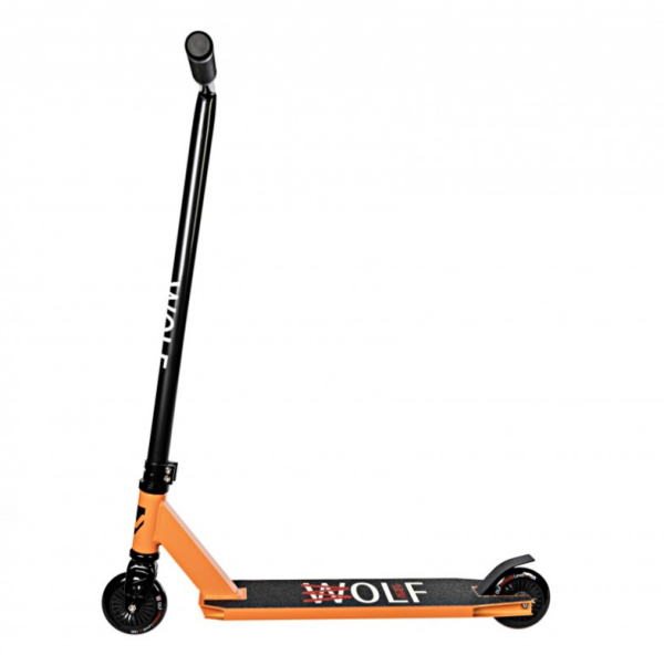 Самокат трюковый NOVATRACK 100P.WOLF.OR26 Wolf 10, 100 мм, оранжевый фото