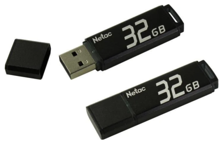 USB флеш-накопитель 32GB Netac U351 черный USB 2.0 NT03U351N-032G-20BK фото