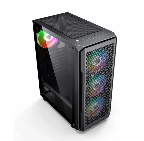 Корпус Accord 3338 черный без БП ATX 1xUSB2.0 1xUSB3.0 audio фото