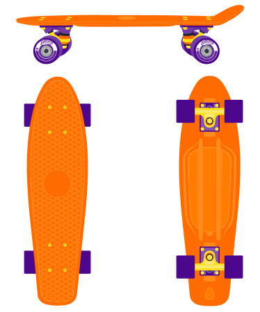 Круизер пластиковый RIDEX Pumpkin 22''x6'' фото