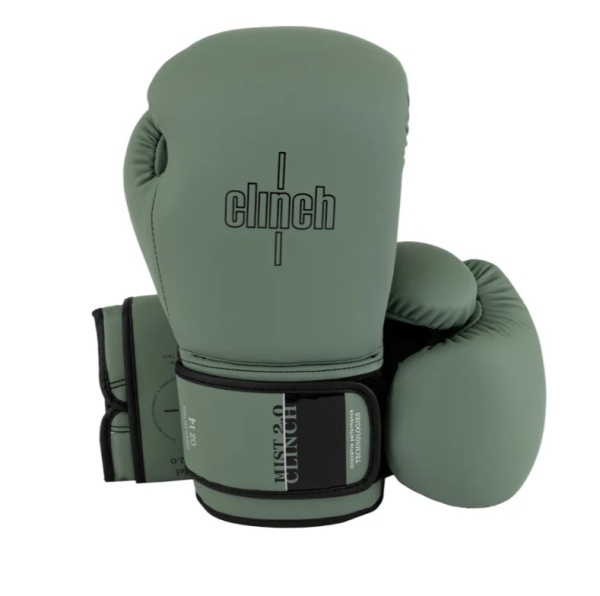 Перчатки боксерские Clinch Mist 2.0 зеленые (вес 10 унций) C183 фото