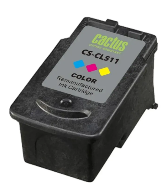 Картридж струйный Cactus CS-CL511 CL-511 многоцветный (12мл) для Canon MP240/MP250/MP260/MP270/MP480 фото
