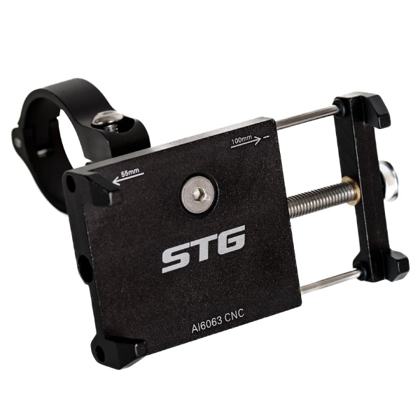 Держатель для телефона STG BC-B705 3,5-7", алюм., черный Х95137 фото