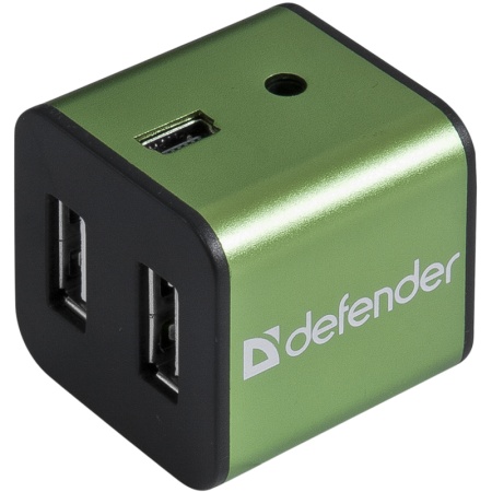 Хаб USB 2.0 Defender QUADRO IRON (4 порта, металл) фото
