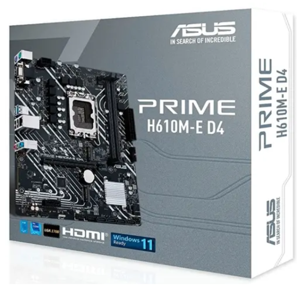 Материнская плата MSI PRO H610M-E DDR4 <S-1700 Intel H610 2xDDR4 mATX GbLAN+VGA+HDMI> фото